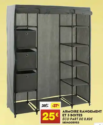Maxi Bazar Armoire Rangement Et 3 Boites offre