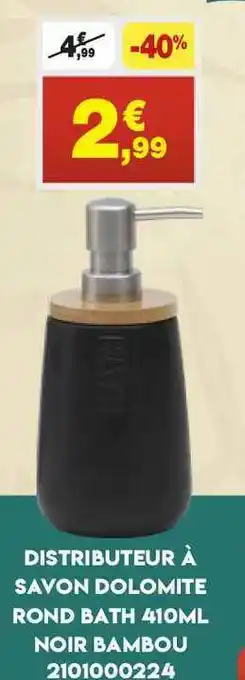 Distributear à Savon Dolomite Rond Bath