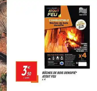 Netto Bûches De Bois Densifié Atout Feu offre