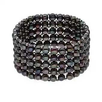 E.Leclerc Splendia - bracelet perles d'eau douce rondes- argent 925 - longueur réglable offre
