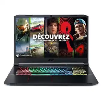 E.Leclerc Pc portable 17'p gaming acer nitro 5 - intel core i5 - 16 go ram ddr4 - 512 go ssd - rtx 3060 offre