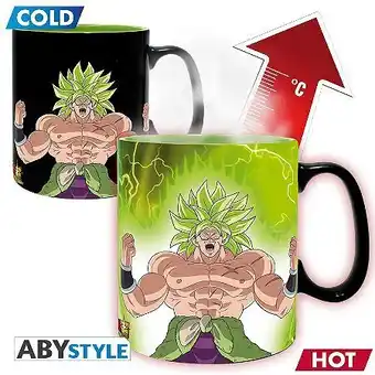 Dragon ball super broly - mug thermo-réactif gogeta & broly - 460 ml