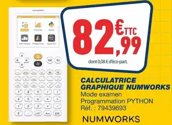 Numworks calculatrice graphique