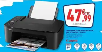Bureau Vallée Canon imprimante multifonction jet d’encre ts3450 offre
