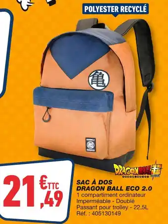 Bureau Vallée Sac à dos dragon ball eco 2.0 offre