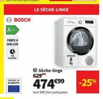 Conforama Sèche-linge offre