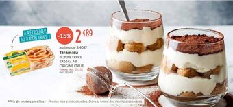 L'Eau Vive Tiramisu offre