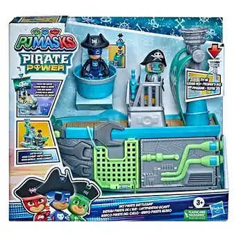 E.Leclerc Pyjamasques bateau pirate de l'air, jouet préscolaire, véhicule avec 2 figurines articulées, pour enfants dès 3 ans offre