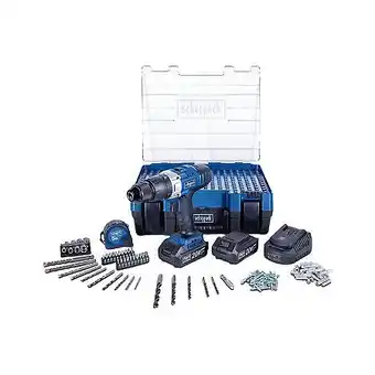 E.Leclerc Perceuse à percussion scheppach 20v pro series + jeu d'accessoires de 206 pièces offre
