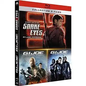 E.Leclerc G.i. joe 1 : le réveil du cobra + g.i. joe 2 : conspiration + g.i. joe 3 : snake eyes offre