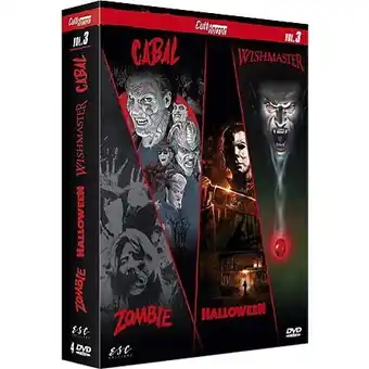 Cult'horror n° 3 : zombie + halloween + wishmaster + cabal