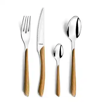 E.Leclerc Eclat nature - ménagère 24 pièces bois clair offre