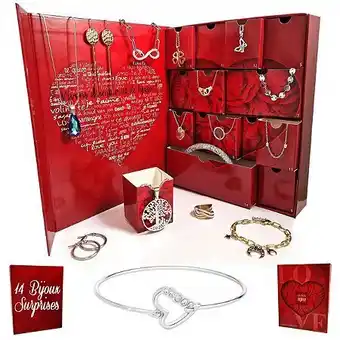 E.Leclerc Coffret cadeau surprise sc crystal - 14 bijoux offre