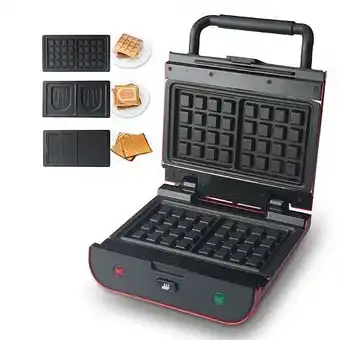 E.Leclerc Gaufrier gaufrette, appareil à croques 3 en 1 multi waffles offre