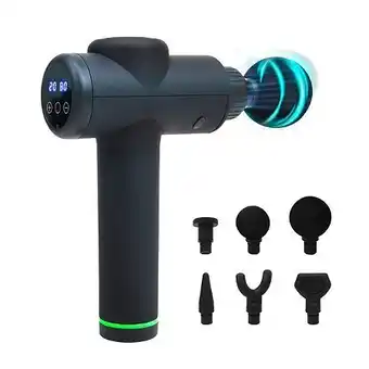 E.Leclerc Pistolet de massage xtreme mgf200 - puissance 45 w - 30 vitesses - 6 têtes - sans fil offre