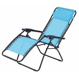 Fauteuil relax de jardin - o'colors - multi positions - bleu