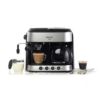 E.Leclerc Cafetière bari - double fonction - système expresso, américain et cappuccino - 1850 w offre