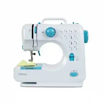 E.Leclerc Machine à coudre p110 - portable - 12 points de couture - bleu offre