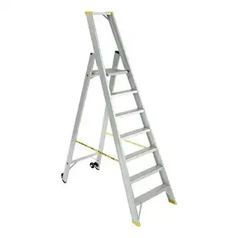 E.Leclerc Forte escabeau en aluminium avec roulettes 7 marches offre