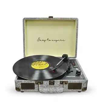 E.Leclerc Platine vinyle vc400 - tourne-disque - bluetooth - lecteur et convertisseur de vinyle - gris offre