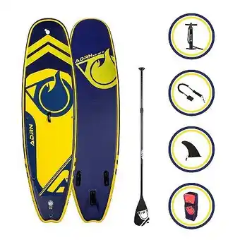 Stand up paddle gonflable player 9'8 jaune 299 x 81 x 12.7 cm