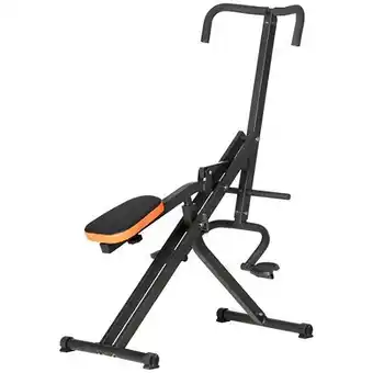 E.Leclerc Appareil d'entrainement abdominal pliable - machine d'entraînement pour abdominaux bras jambes dos et fessiers - selle régla offre