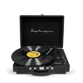 E.Leclerc Platine vinyle vc400 - tourne-disque - bluetooth - lecteur et convertisseur de vinyle - noir offre