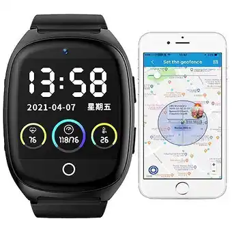 E.Leclerc Montre connectée gps sénior enfant traceur cardio température android ios yonis offre