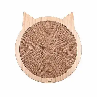 Grattoir, griffoir pour chats en bois mural ou à poser, tête de chat - monaco pets