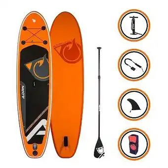 E.Leclerc Stand up paddle gonflable cruiser 10'2 orange 310 x 76 x 12.7 cm offre