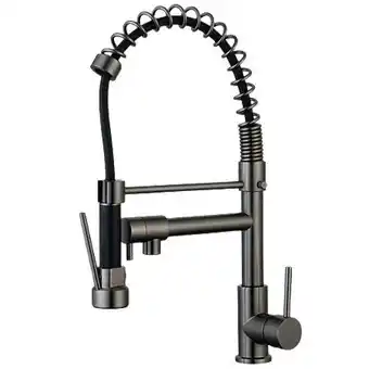 E.Leclerc Big pro mitigeur évier à douchette gun métal offre