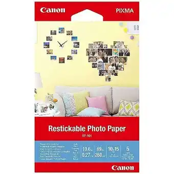 E.Leclerc Papier photo canon rp-101 autocollant offre