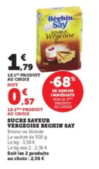 SUCRE SAVEUR VERGEOISE BEGHIN SAY