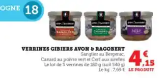 Super U VERRINES GIBIERS AVON & RAGOBERT offre