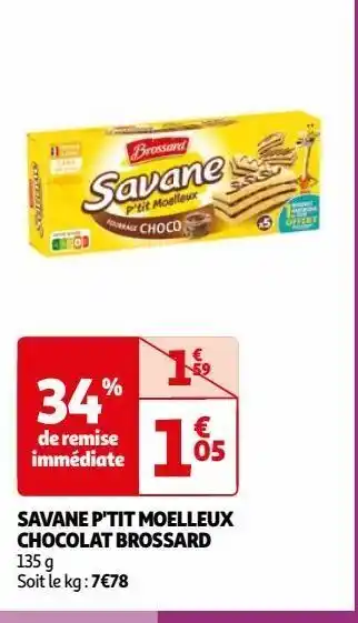 Auchan Supermarché Savane p'tit moelleux chocolat brossard offre