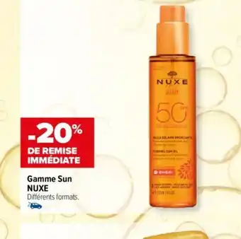 Carrefour Gamme Sun NUXE Différents formats. offre