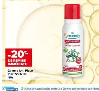 Carrefour Gamme Anti-Pique PURESSENTIEL offre