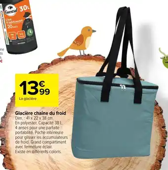 Carrefour Glacière chaîne du froid offre