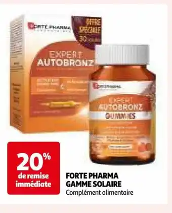 Auchan FORTE PHARMA GAMME SOLAIRE offre