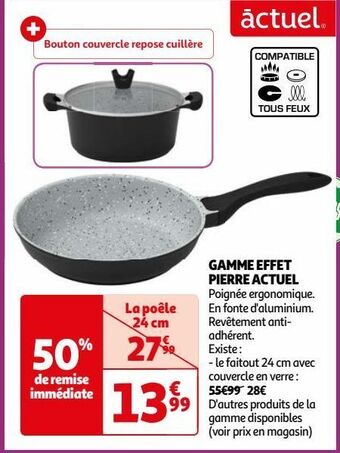 Auchan Supermarché Gamme effet pierre actuel offre