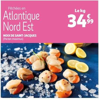 Auchan Noix de saint-jacques (pecten maximus) offre