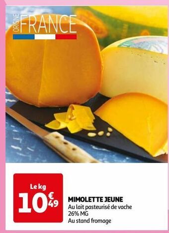 Auchan Mimolette jeune offre