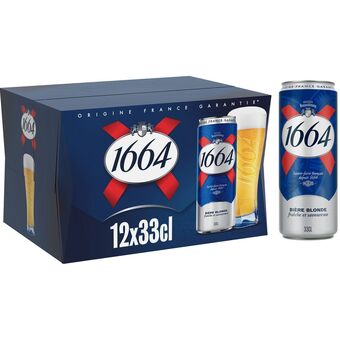 Auchan Bière blonde 1664 offre