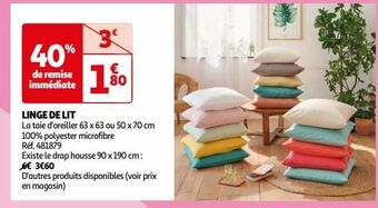 Auchan Linge de lit offre