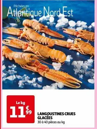 Auchan Langoustines crues glacées offre