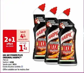 Auchan Supermarché Gel wc power plus original harpic offre