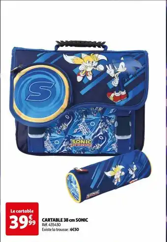 Auchan Cartable 38 cm sonic offre
