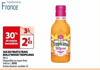 Auchan Jus de fruits frais bollywood tropicana offre