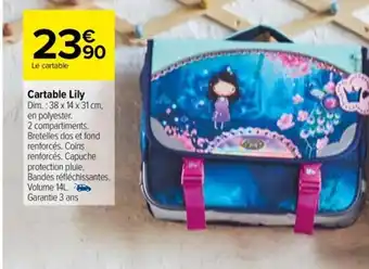 Carrefour Drive Cartable Lily Dim.:38 x 14 x 31 cm, offre