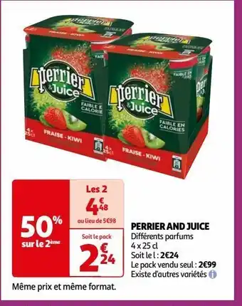 Auchan Supermarché Perrier and juice offre